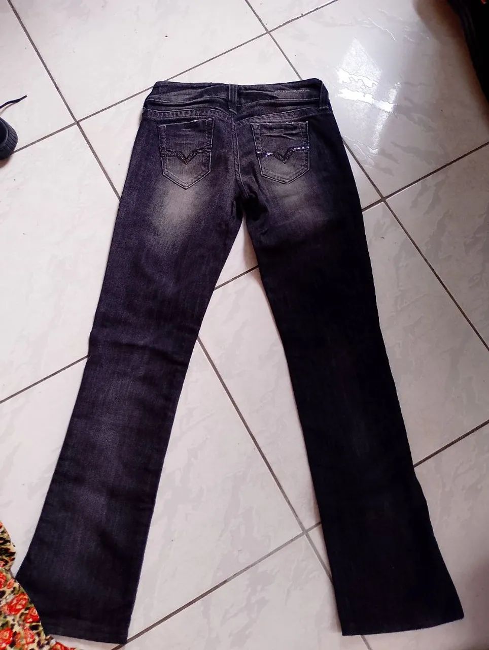 Conjunto de calças jeans femininas - Foto 2