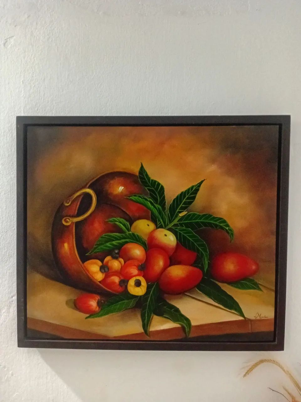 QUADRO ANOS 80 - ÓLEO EM TELA - Foto 4