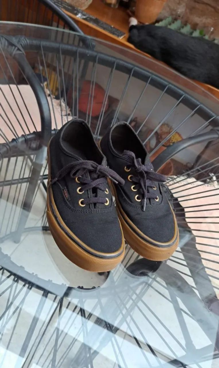 Sola TÃªnis Vans Preto Old Skool Preto Tenis Vans Sola Alta