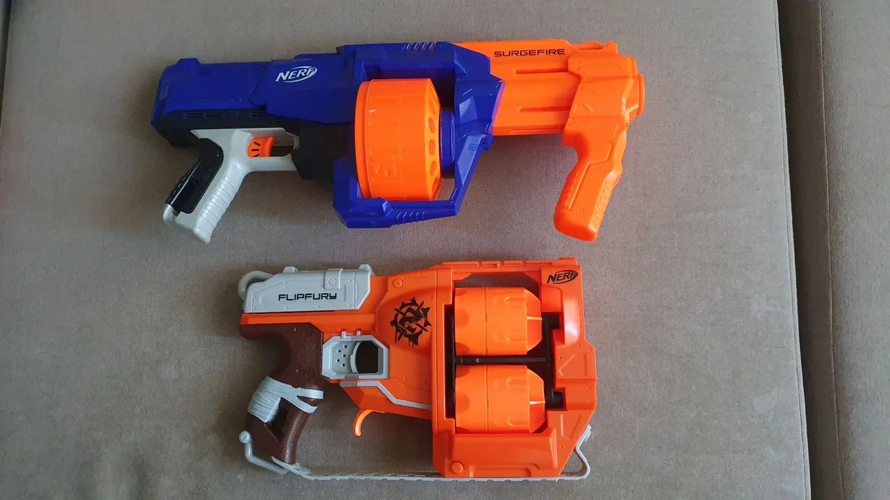 Nerf Flipfury e Surgefire - Brinquedos de Ação!
