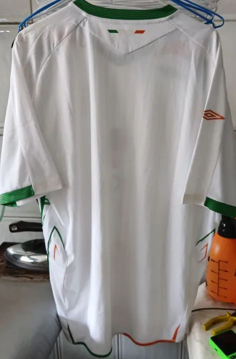 CAMISA SELECAO IRLANDA UMBRO 2007 2008 BRANCA NOVA FRETE GRATIS - Foto 4