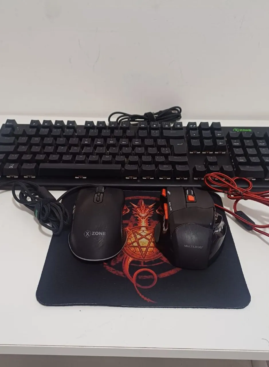 Kit Gamer Teclado, Mouse e Mousepad. Da marca ZONE