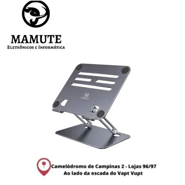 Suporte Apoio Base Bandeja Notebook Laptop Tablet iPad Mesa Premium Alumínio Metal Articul