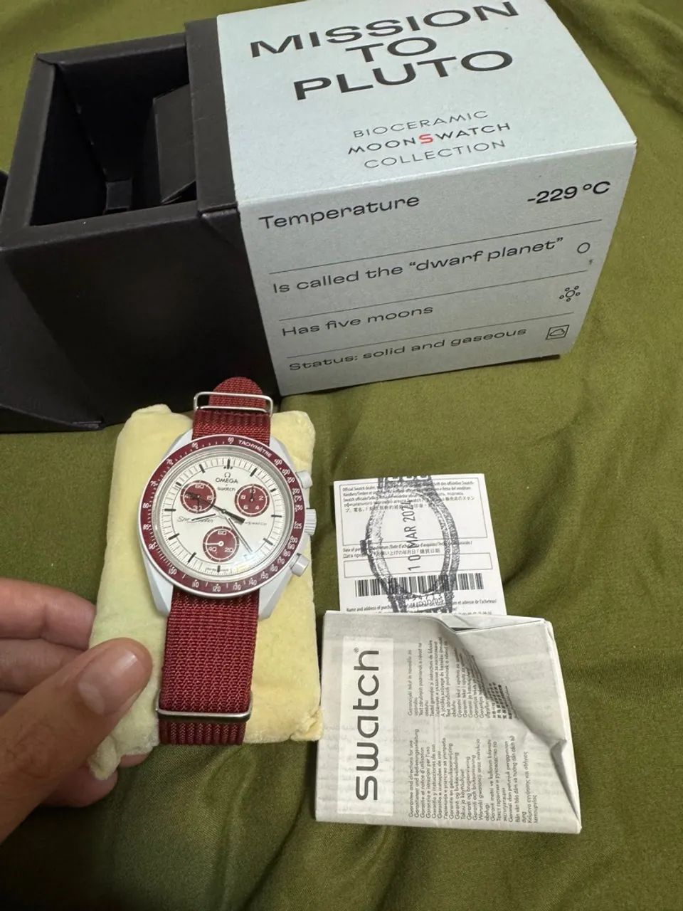 Relógio Omega Speedmaster MoonSwatch Mission to Pluto