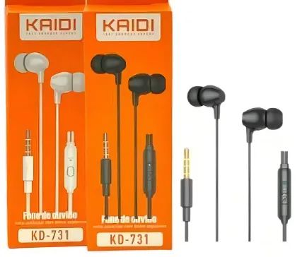 Fone De Ouvido Kaidi KD-731 Com Microfone 