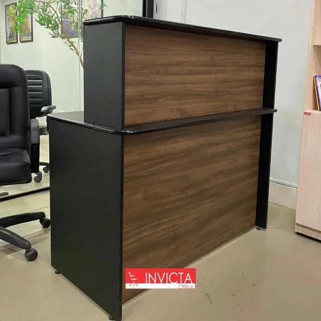 Balcão de atendimentoreto 120cm para Recepções e afins