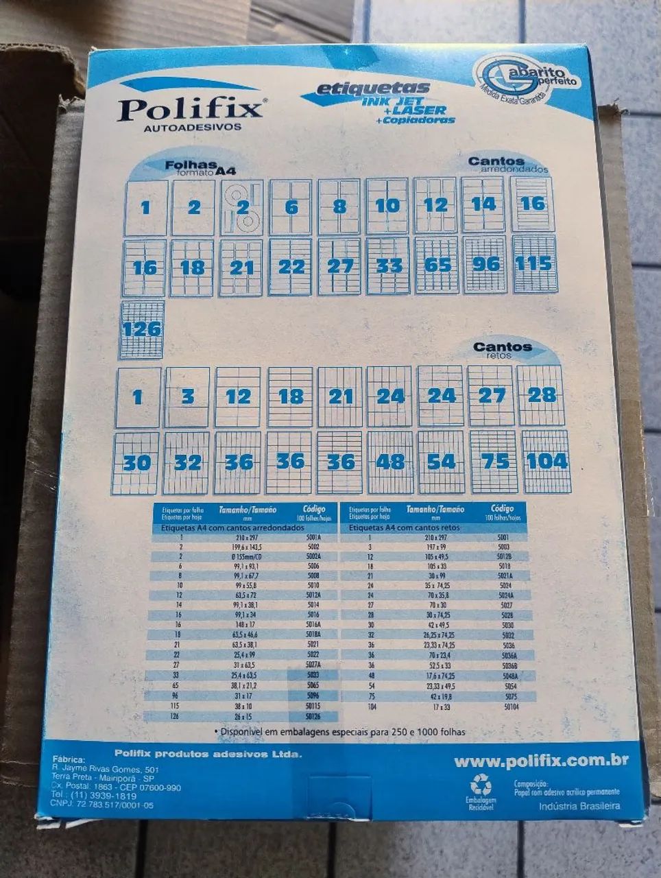 Etiquetas A4 100 Folhas - Polifix - Foto 2