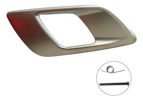 Par Puxador Porta Interna Cromado Fosco Ranger 2017 Á 2021 - Foto 3