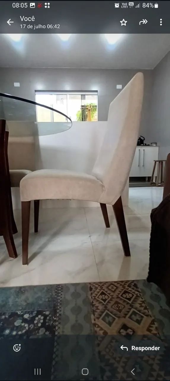 Mesa de jantar em vidro  - Foto 4