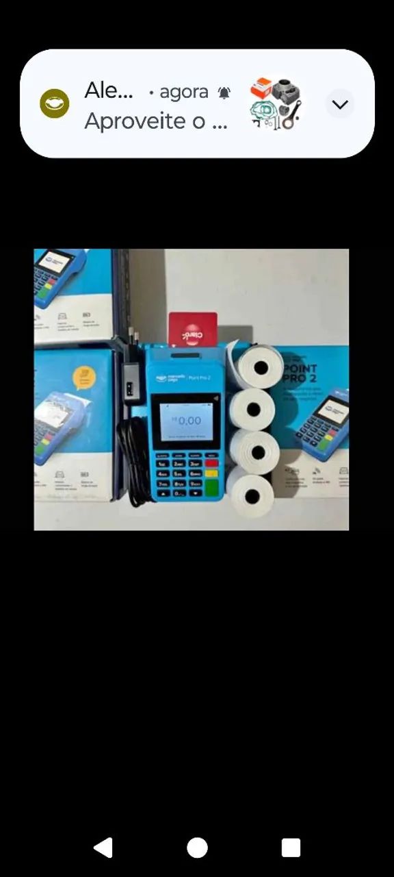 Máquina de cartão point pro 2 mercado pago