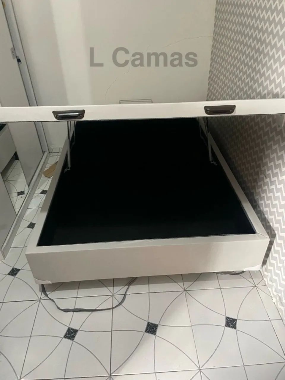 Baú Casal Bege Gelo Corino 