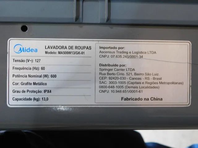 Lavadora de Roupas Midea - MA500W13 (Retirada Peças) - Foto 4