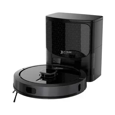 Robô Aspirador e Passa Pano KaBuM! Smart 900 + Reposição - 127v Preto