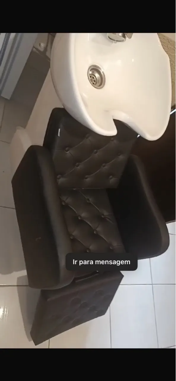 Cadeira para lavatório de salão