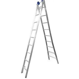 Escada Extensiva 4 em 12 x 9 Degraus em Alumínio REAL ESCADAS