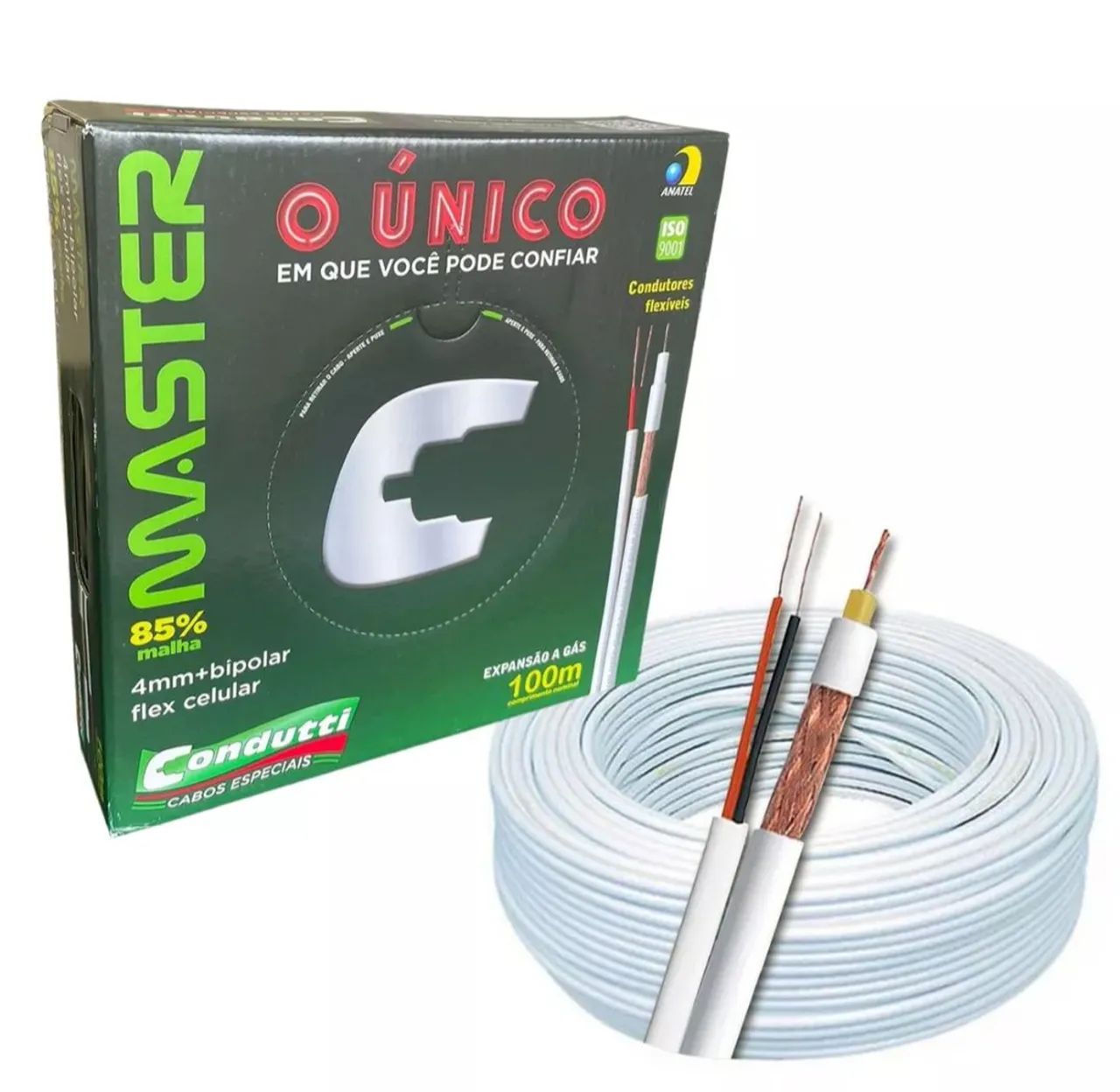 Cabo Flexível Condutti Master 4mm 100m CFTV 