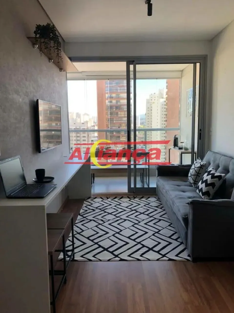 Studio mobiliado para alugar com 1 quarto, 1 banheiro e 1 vaga- 45m²- Macedo - Guarulhos -