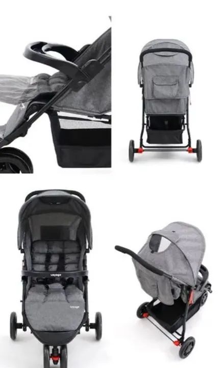 Berço de madeira branco para bebê e carinho de bebê  - Foto 3