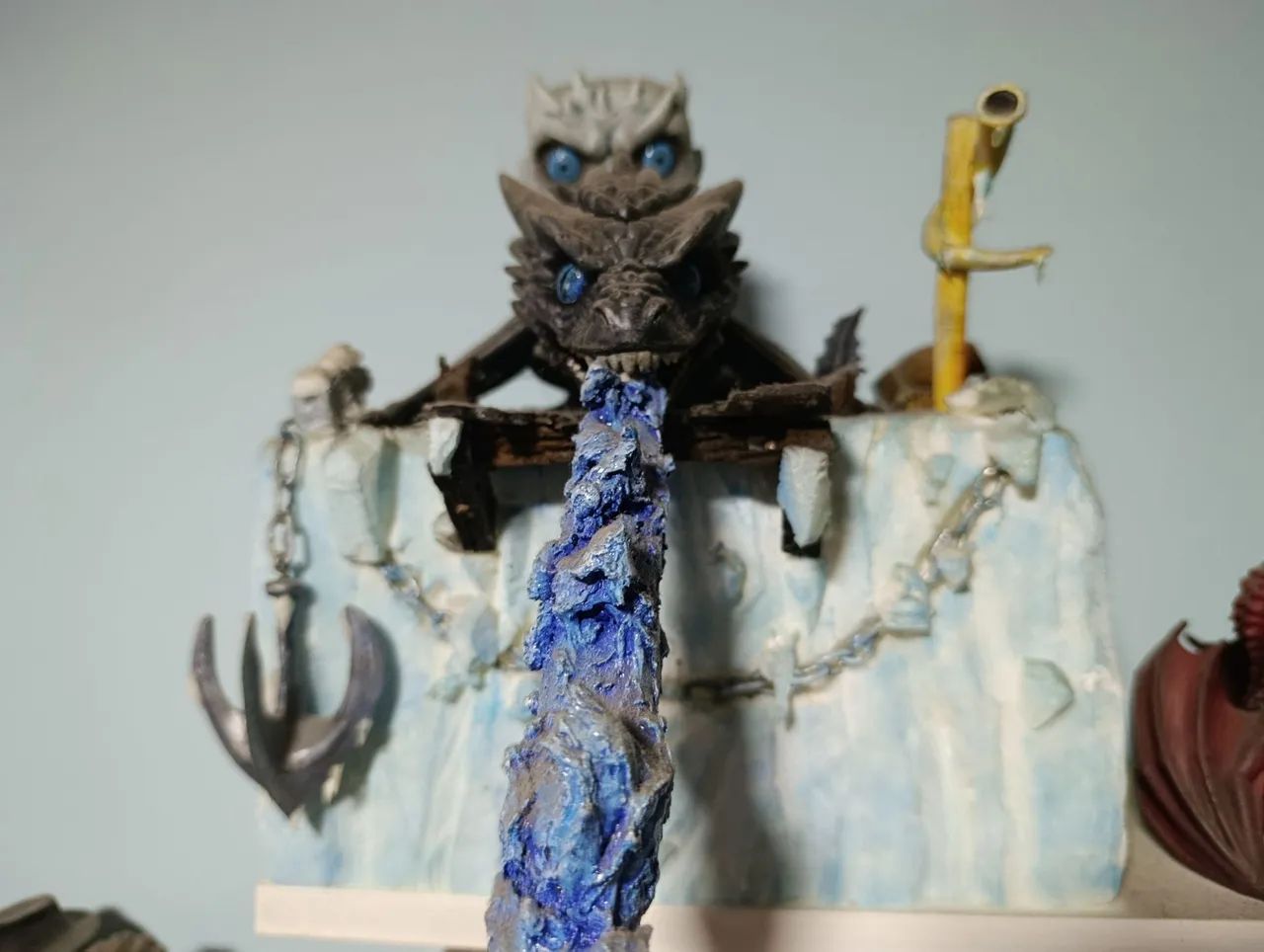 Funko pop Viserion com o Rei da noite - Foto 2