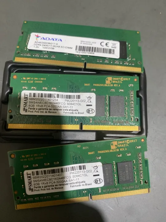 Memória ram DDR4 8gb pc4-3200aa e ADATA Ddr4 8gb 2400