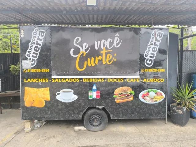 FOOD TRUCK COMPLETO *COM DOCUMENTO* - Geladeira Expositora, Forno Elétrico, Chapa...