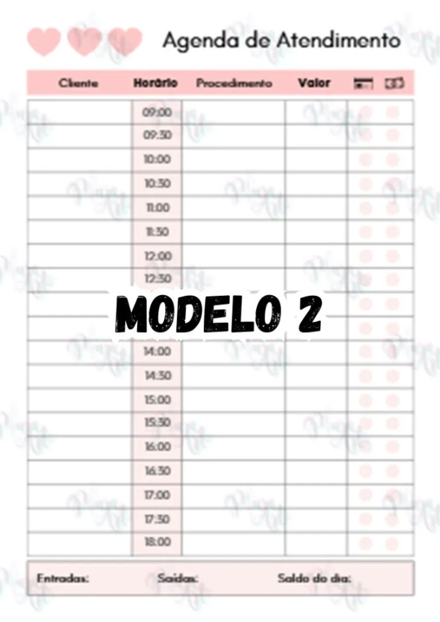 Agenda Personalizada para Controle de Atendimentos de Clientes - Foto 4