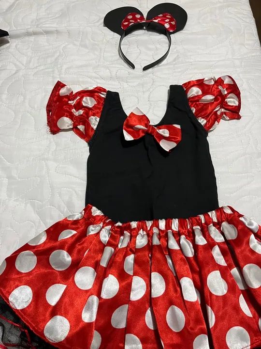 Fantasia Infantil Minnie Vermelha - Foto 2