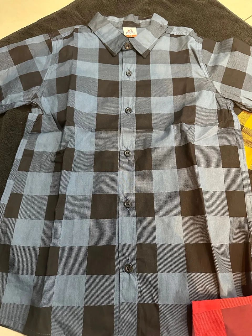 Camisa xadrez TAM 4 anos 100% algodão