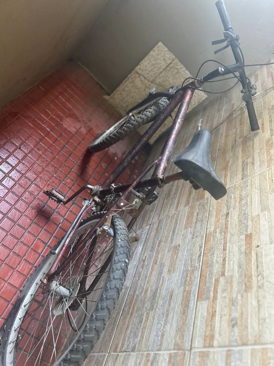 Bicicleta ksx com marcha aro 26 para reforma - Foto 3