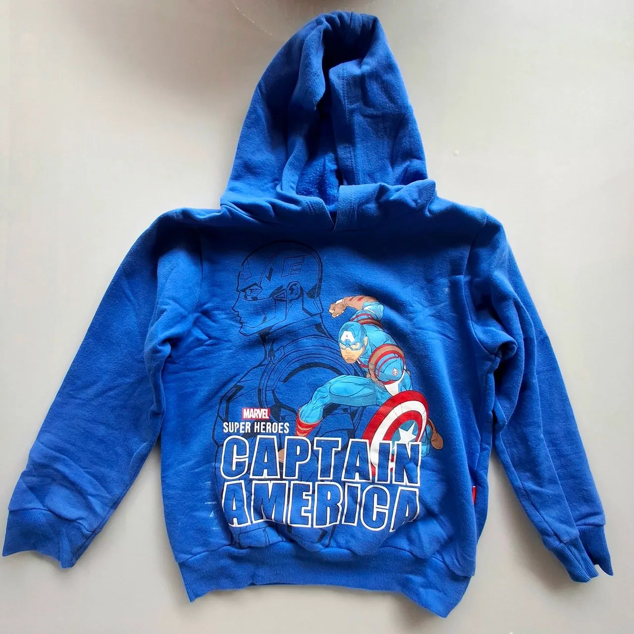 Casaco Moletom CapitÃ£o AmÃ©rica Infantil Blusa Moletom Infantil