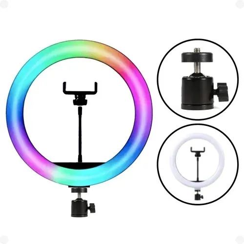 Ring Light Rgb Luz Colorida Led  10 Polegadas S/ Tripé (Distribuidor Jk ELetrônicos)