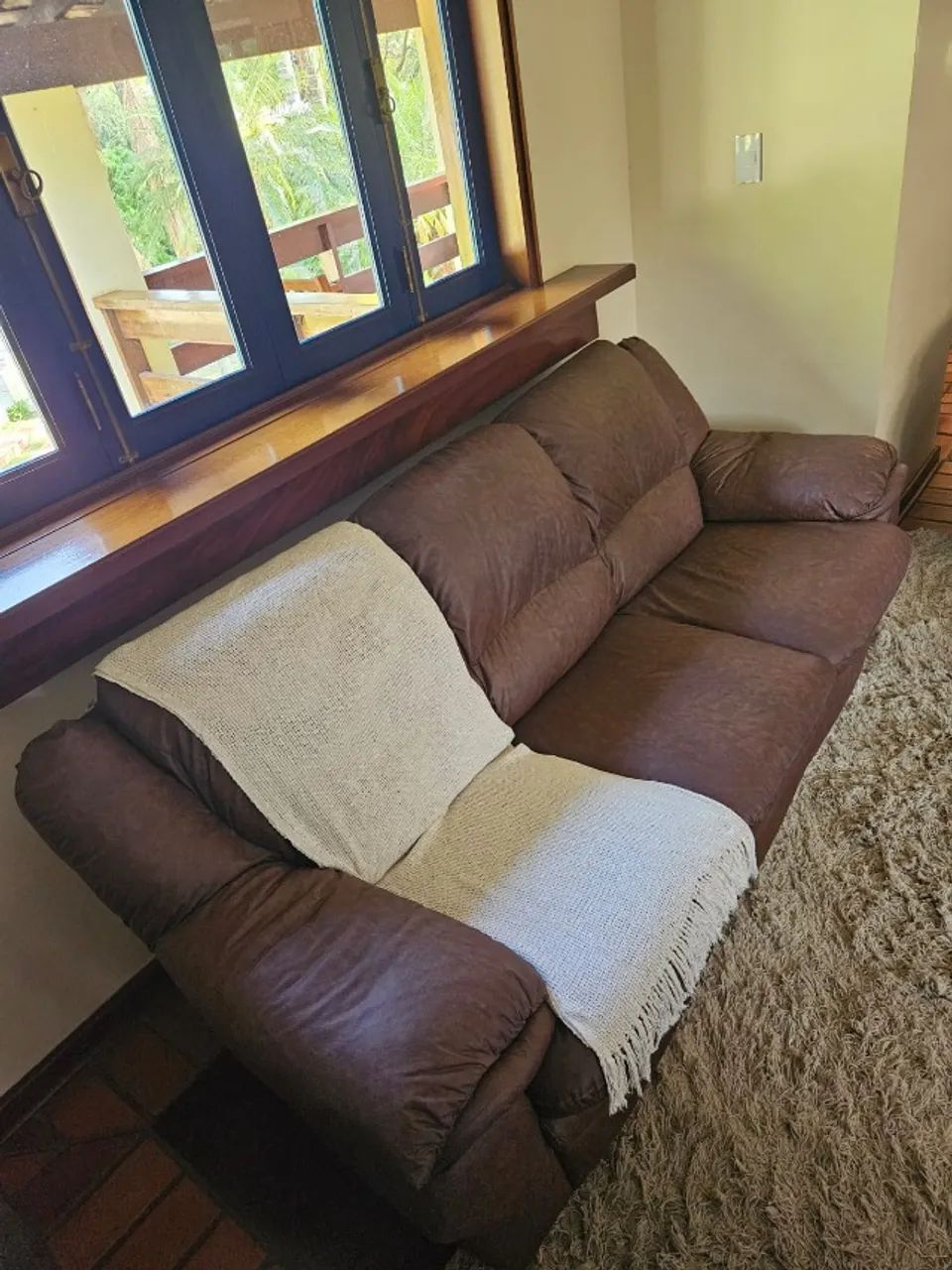 Conjunto de Sofá Estofado Bolero 2 e 3 Lugares - Courino Nozes - Foto 2