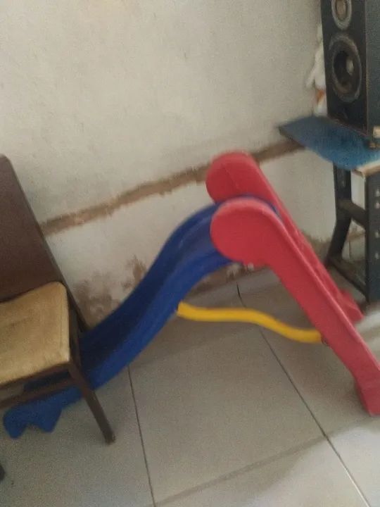 Escorrega infantil para brincar muito!
