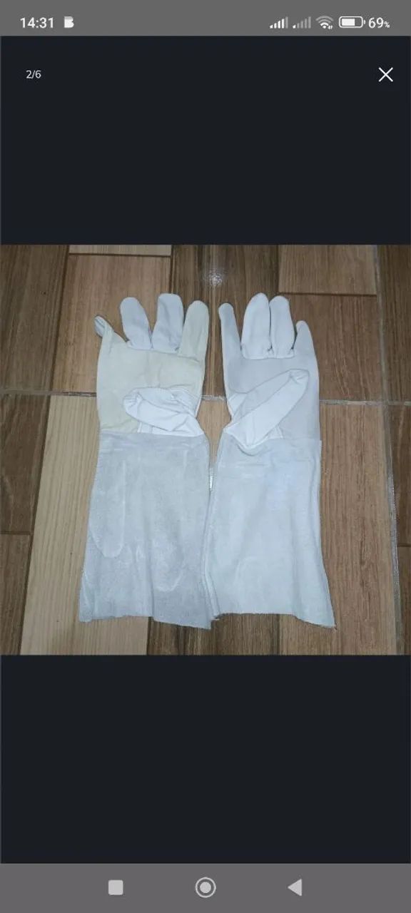 Luvas de proteção para pintura