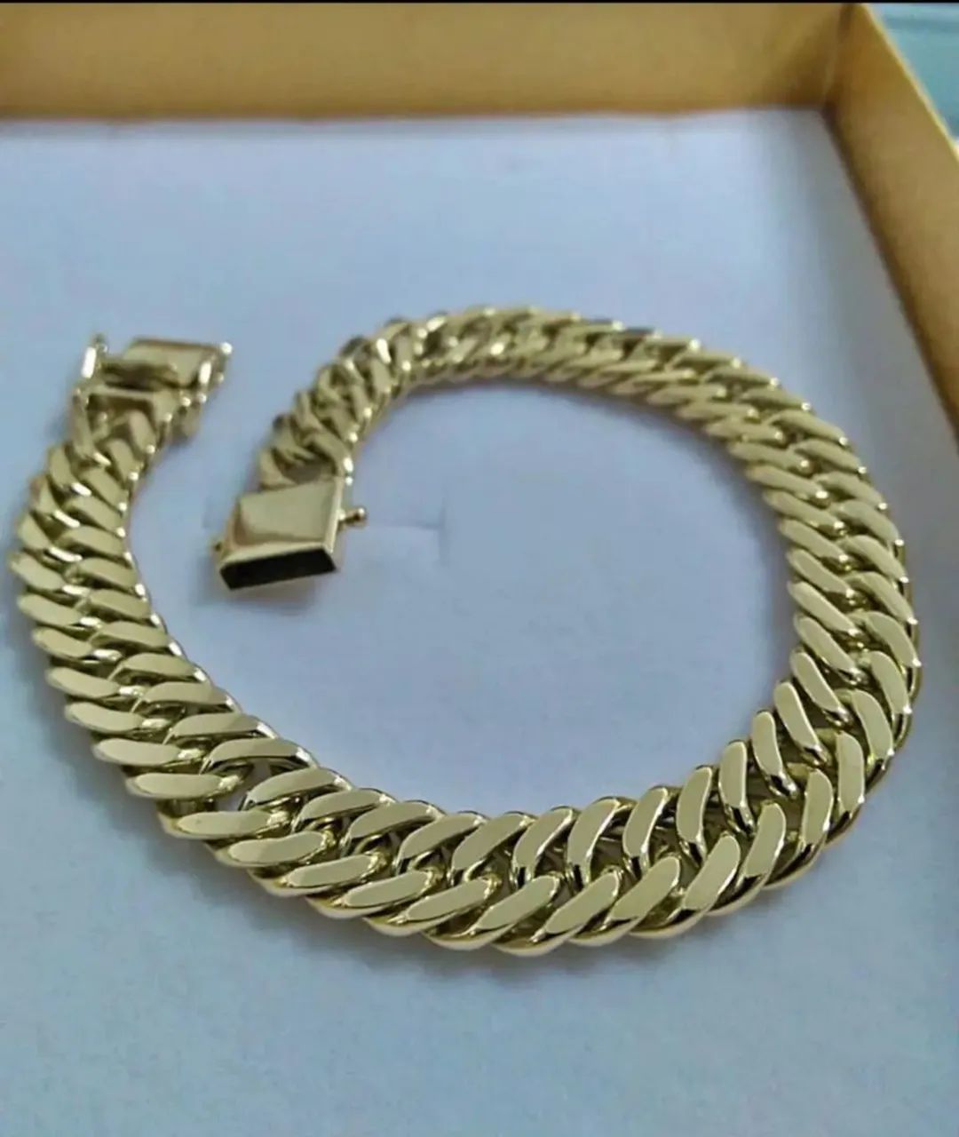 Pulseira Grumet elo duplo em Ouro 18k