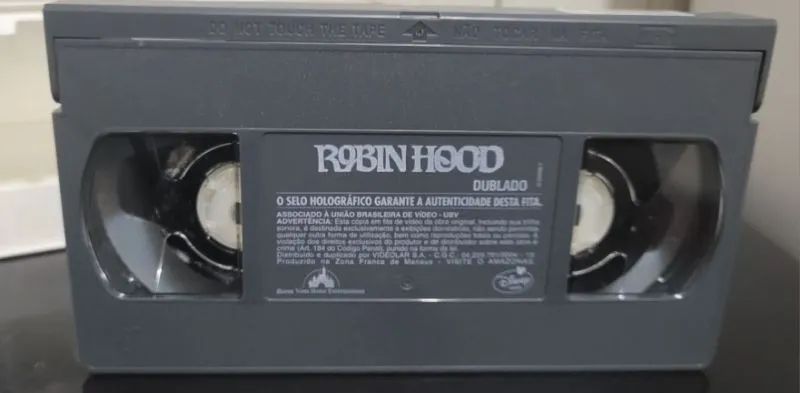 Antiga Fita VHS Animação Robin Hood Classicos Disney - Foto 5