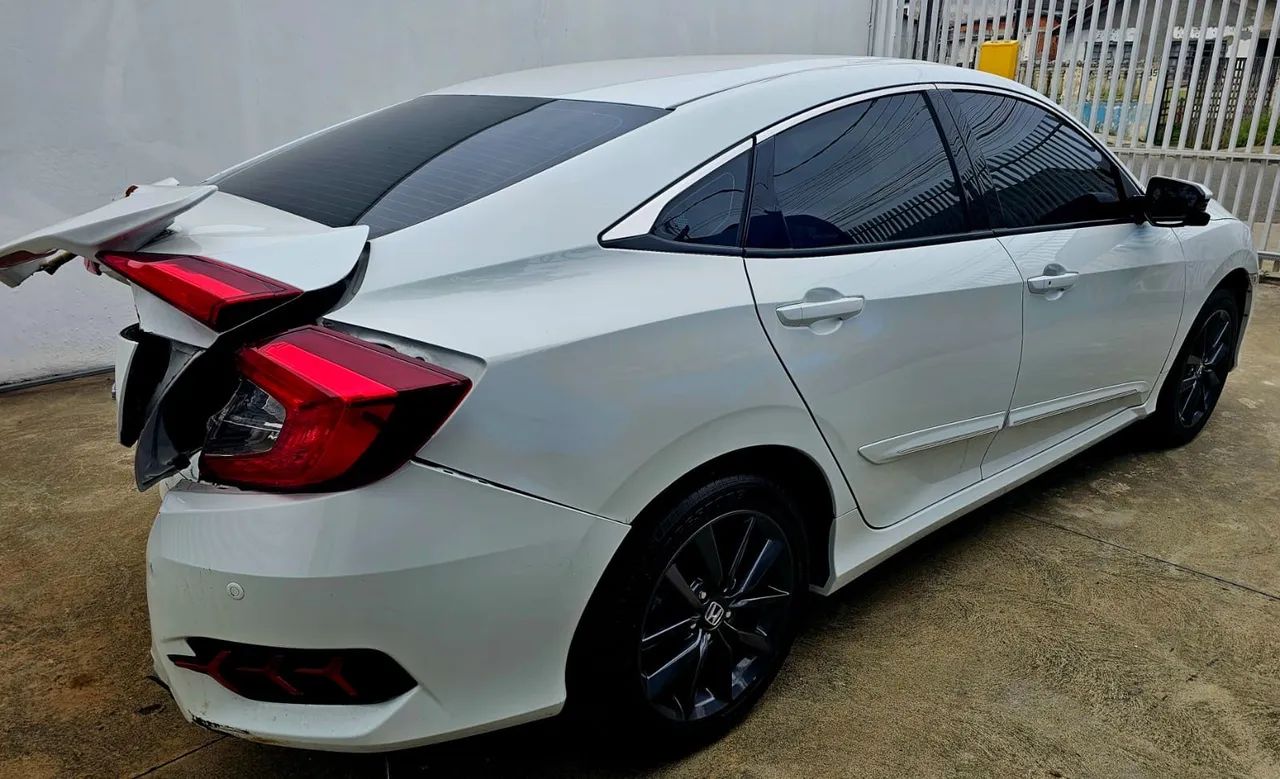 Sucata Honda Civic G10 Touring 1.5 Turbo 2021 Motor Cambio Suspensão Airbag Parachoque - Foto 3