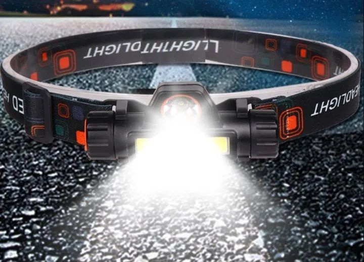 Lanterna Led Cabeça com fita elastica - Foto 2