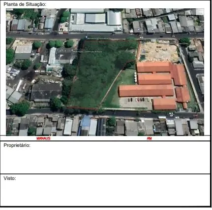 Vende se terreno com 4.527 metros quadrados em Alvorada - Manaus - AM