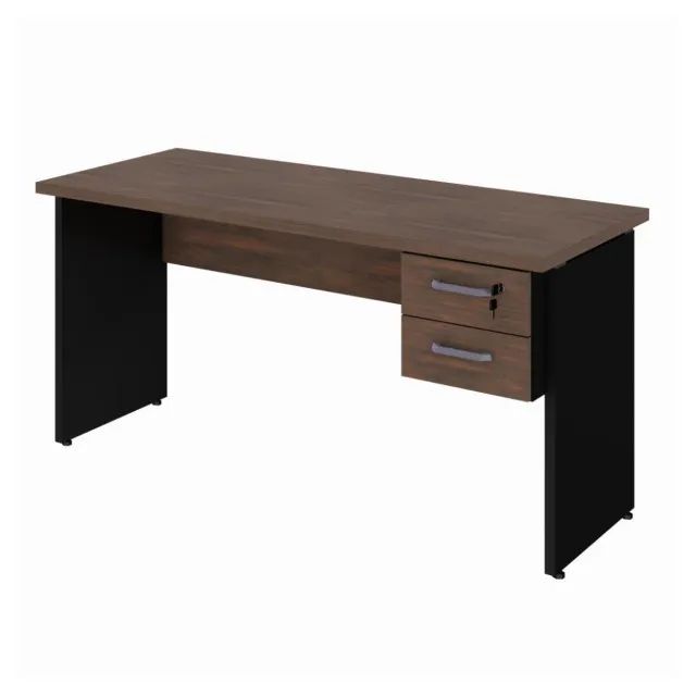 Mesa Para Escritório Gaveteiro Integrado Visual Sofisticado 23473