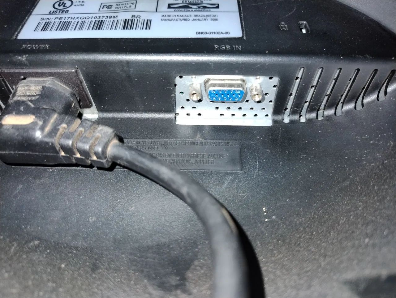 Monitor Samsung 17 defeito  - Foto 4