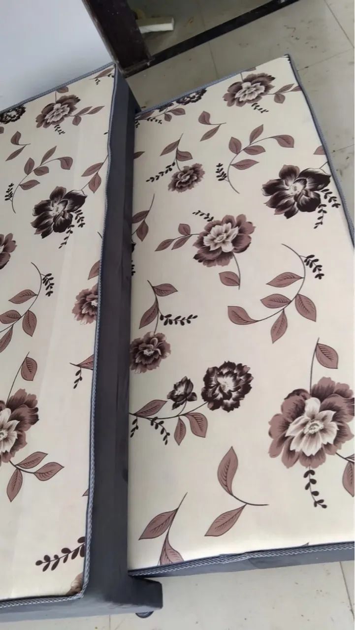 Cama Box Casal com Cama Auxiliar Floral - Foto 2