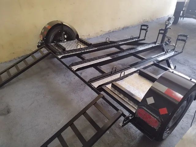 Carreta Reboque Asadelta para carro e/ou Três motos - Foto 5