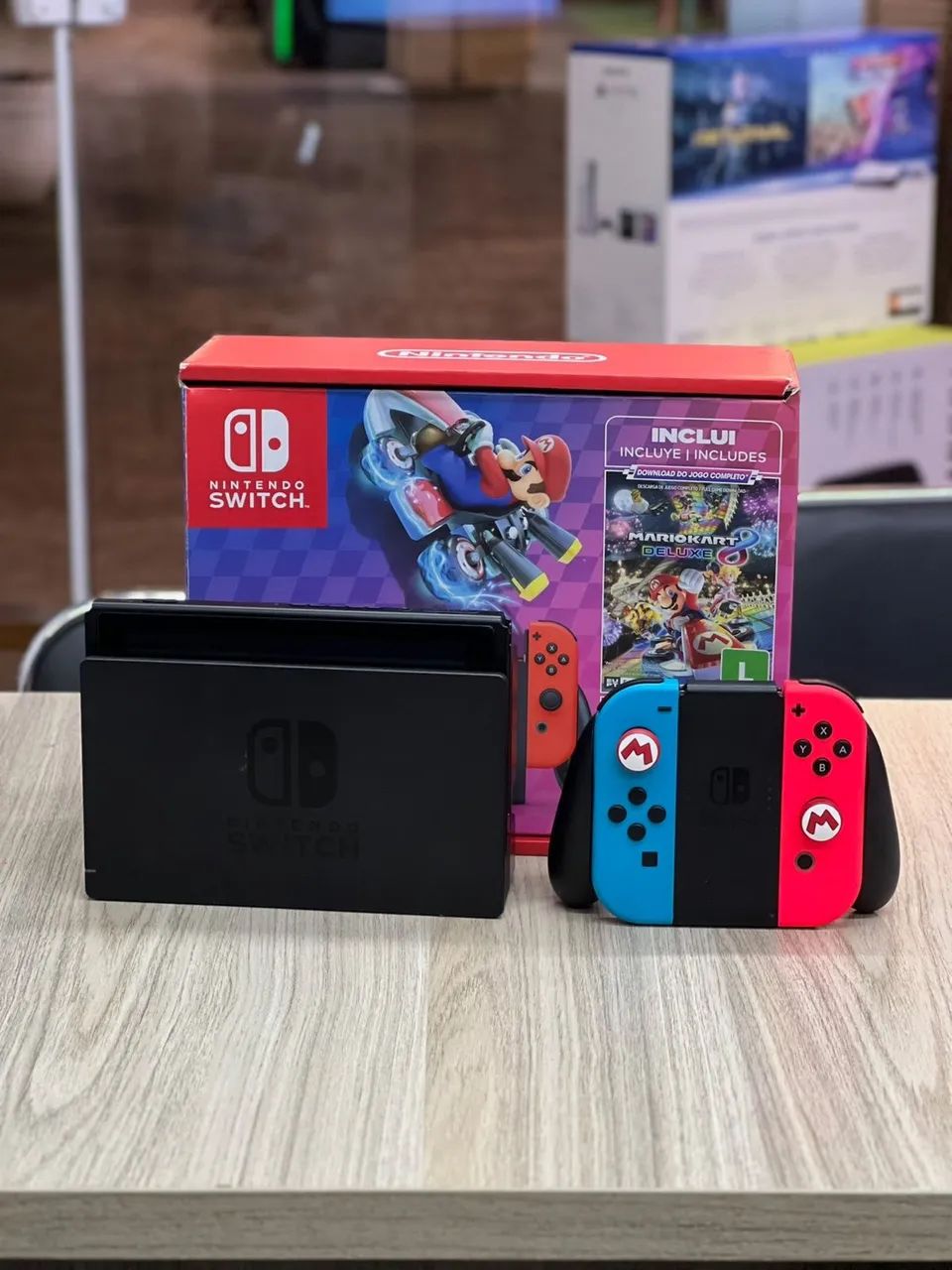 Loja física. Nintendo Switch completo ainda na garantia Nintendo do Brasil bag acessórios. - Foto 2