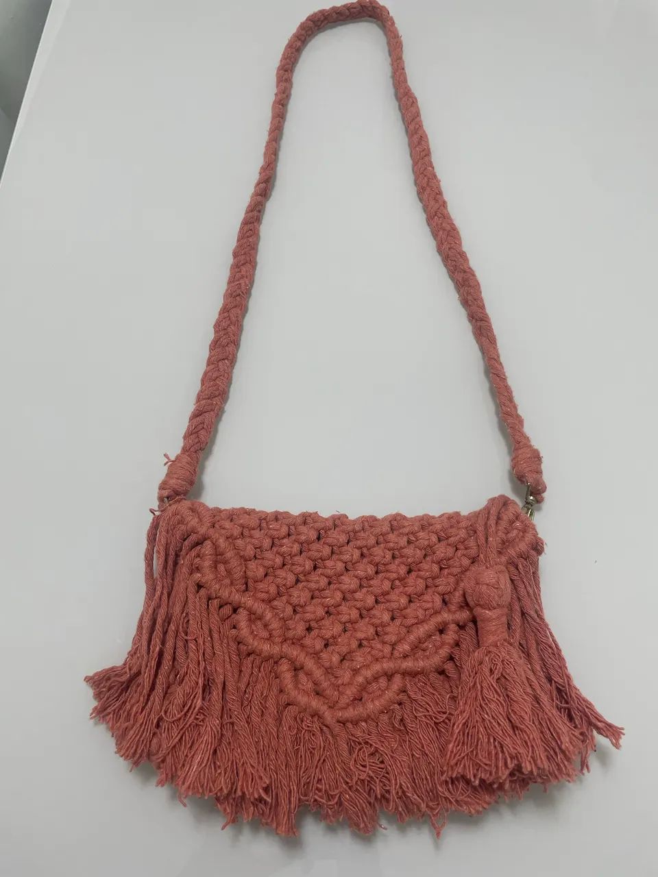 Bolsa artesanal em macramê - Foto 3