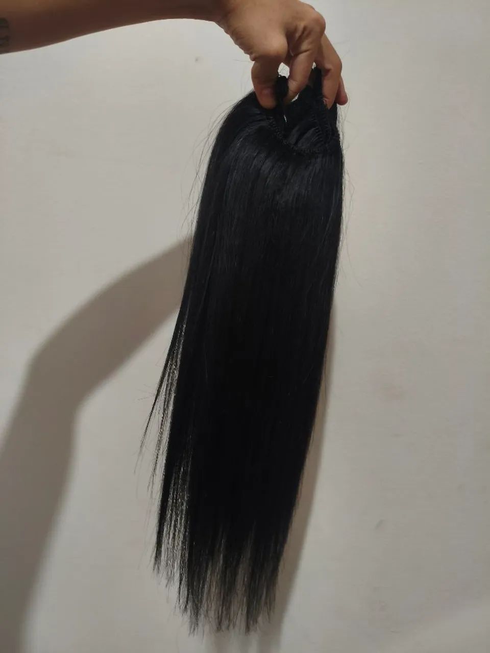 Cabelo humano preto liso - Foto 6