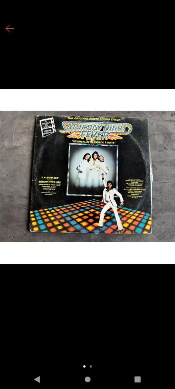 Disco de Vinil, lp. Saturday Night Fever, embalos de sábado a noite Original 