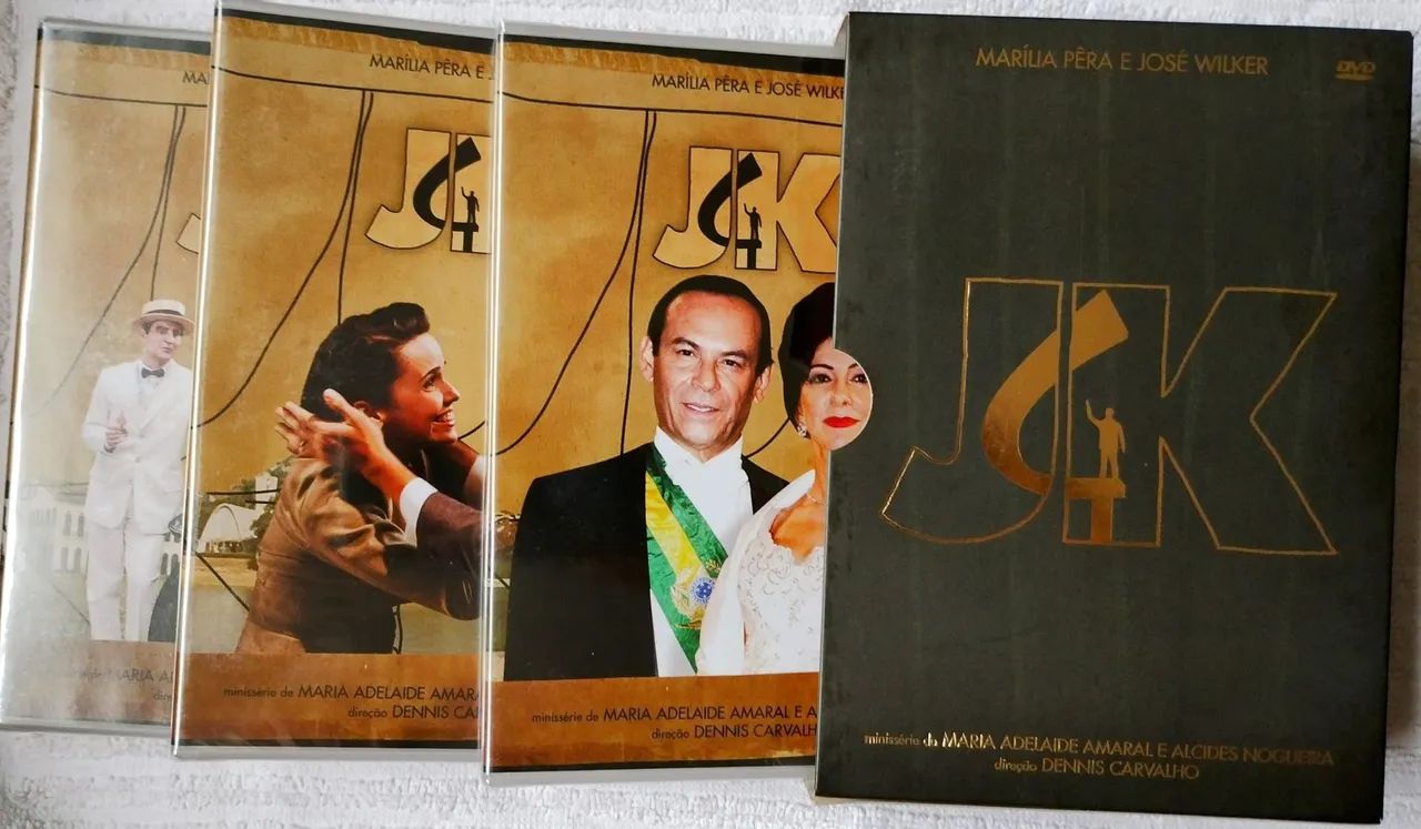DVD Box JK - Minissérie completa, 5 DVDs Novo e Lacrado com Marília Pêra e José Wilker - Foto 3