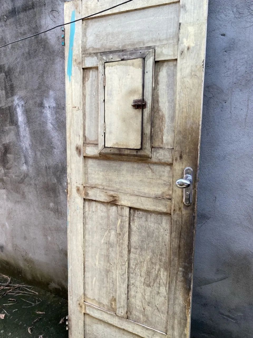 Porta de madeira com vidros - estilo antigo - Foto 3