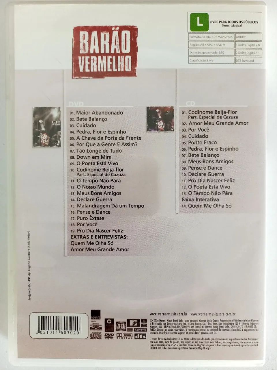Barão Vermelho Dose Dupla DVD+CD - Foto 5